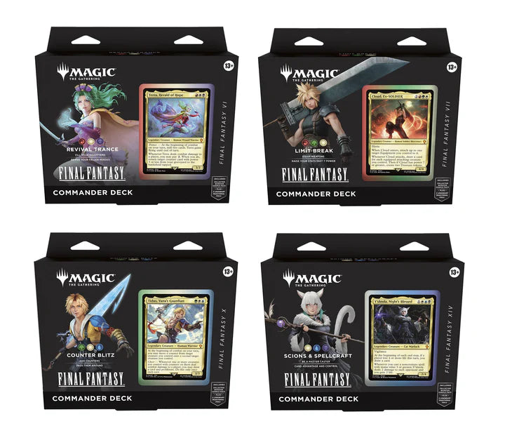 MTG Final Fantasy Commander Decks (Set of 4) The Card Goat MTG Final Fantasy Commander Decks (Set of 4) The Card Goat