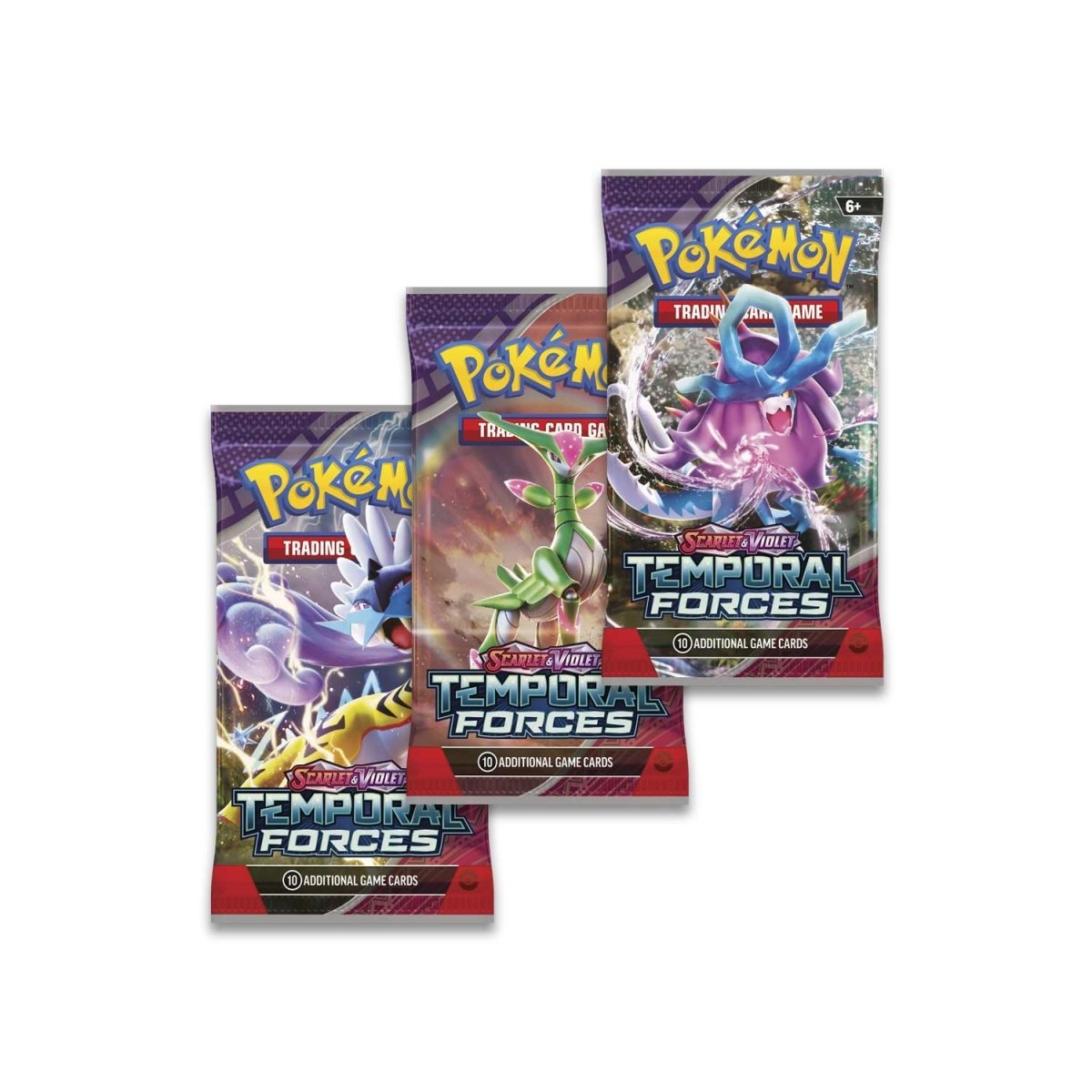 Pokémon TCG: Scarlet & Violet-Temporal Forces 3 Booster Packs & Promo Card