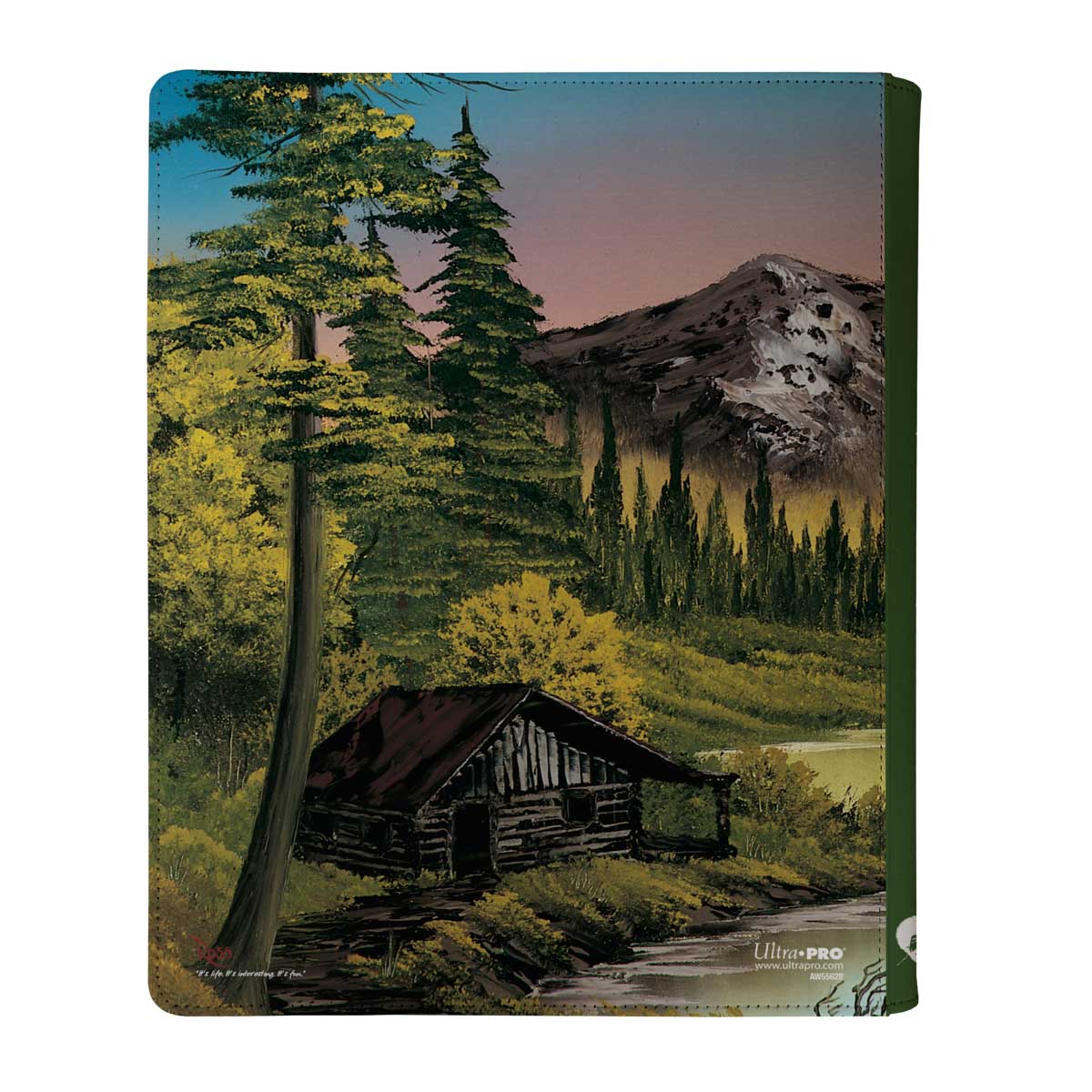 Ultra Pro - Zip Binder Pro - 9 Pocket - Bob Ross Mountain Retreat