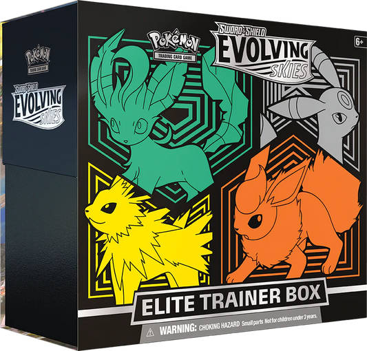Sword & Shield: Evolving Skies - Elite Trainer Box (Flareon/Jolteon/Umbreon/Leafeon) IN STORE ONLY